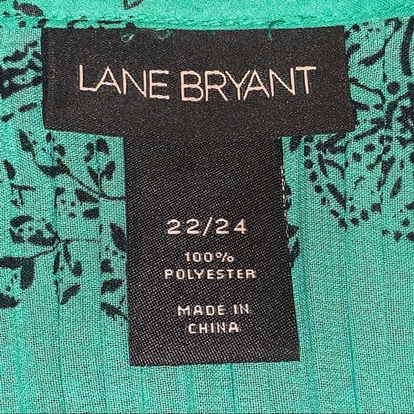 LANE BRYANT ⭐️ Long Sleeve Crinkle Button Down Paisley Blouse - Picture 7 of 7